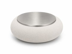 TEND Low Table in Boucle Fabric, Wood and Steel by CHRISTOPHE PERICHON