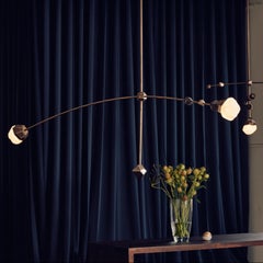 Decorative Southern Cross Brass Glass Pendant Light CRUX by Christopher Boots
