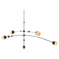 Decorative Southern Cross Brass Glass Pendant Light CRUX by Christopher Boots