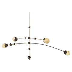 Decorative Southern Cross Brass Glass Pendant Light CRUX by Christopher Boots