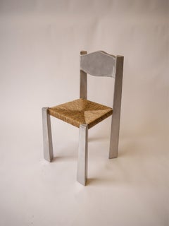 Woven Chair in Aluminium by Six Dots Design