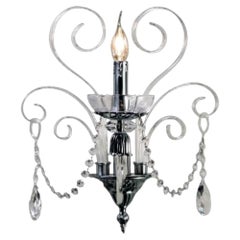 Collection Royal Wall Lamp, Metal and Crystal, NCA 100 by JAGO