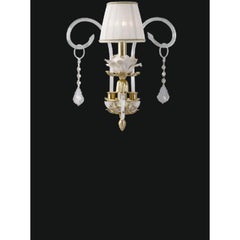 Collection Flower Wall Lamp, Metal and Crystal, NCA 300 by JAGO