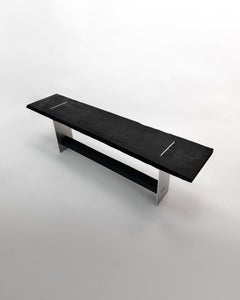 Blackwood Bench in Oak and Aluminium by Case Studios