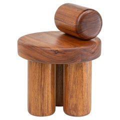 Sgabello Bimbo in legno massello di Dendê