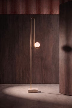Mandu Copper Floor Lamp by Dendê