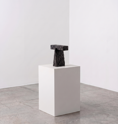 Pavé Ebonized Wood Table Lamp by Dendê