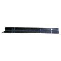 Bent 02 Minimalist X Large Wall Shelf in Brushed Stainless Steel by form & eisen