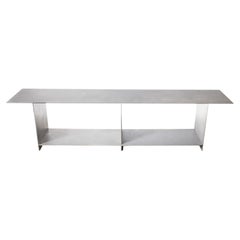 Venoir Handcrafted Sideboard in Brushed Stainless Steel by form & eisen