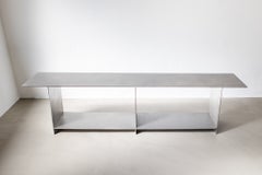 Venoir Handcrafted Sideboard in Brushed Stainless Steel by form & eisen