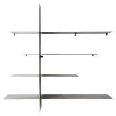 Sens Wall Shelf in Brushed Stainless Steel by form & eisen