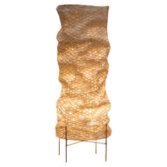Sculptural Paper Light Column by Kang Li Sheng