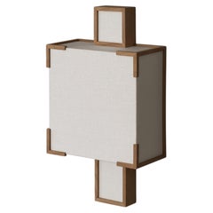 Lampada da parete Yoshino in legno di ciliegio e seta pregiata di Veermakers