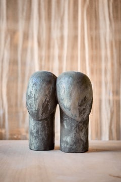 Unique Choeur Sculpture in Chamotte Stoneware by Thalia Dalecky