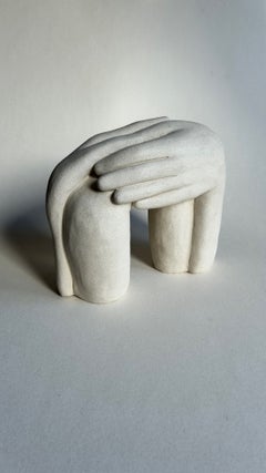 Ensemble sculptural unique en grès chamotte, réalisé par Thalia Dalecky