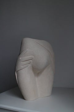 Sculpture « La Vie » unique en grès chamotte, réalisée par Thalia Dalecky