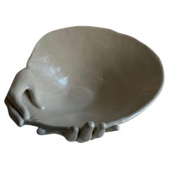 La Création Sculptural Centerpiece in Glazed Stoneware by Thalia Dalecky