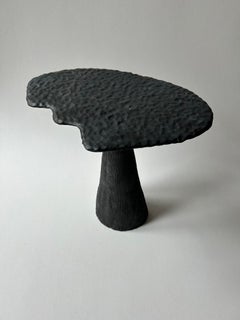 La Pluie Sculptural Accent Table in Glazed Stoneware by Thalia Dalecky