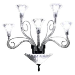 Collection Diamante Wall Lamp, Metal and Crystal, NCA 125 Transparent by JAGO