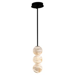 Raim Pendant Lamp with 3 Spheres by United Alabaster