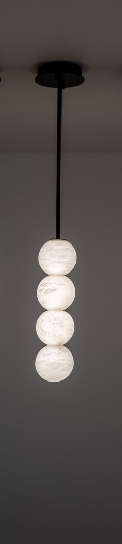 Raim Pendant Lamp with 4 Spheres by United Alabaster