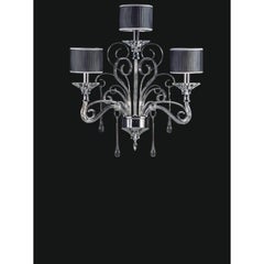 Collection Orchidea Wall Lamp, Metal and Crystal, NCA 119 by JAGO