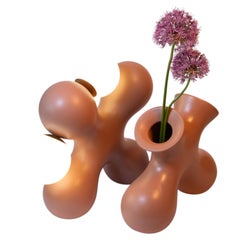 Tabono Table Lamp & Vase Set in Ceramic by Soheila Mahmoodi