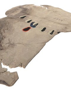Hand-Knotted Fragment II Rug in Linen, Wool & Silk by Dinodo Studio