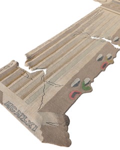 Hand-Knotted Fragment III Rug in Linen, Wool & Silk by Dinodo Studio