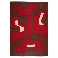 Hand-felted Shyrdak Rug in Wool by Dinodo Studio