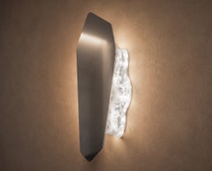 MiMo Sconce in Opaline Epoxy Resin & Stainless Steel by WeDO