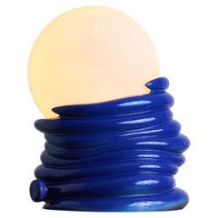 Melting Light Blue Table Lamp by Plasthetic.s