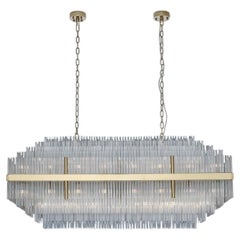 Collection Spiga di Cristallo Chandelier, Metal and Glass, NCS 351 by JAGO