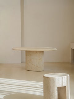 Table Dune 1600 en plâtre de tilleul par Plature