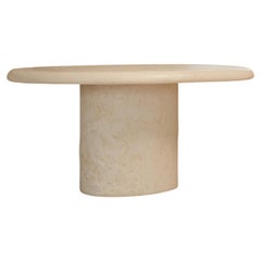Table Dune 1600 en plâtre de tilleul par Plature