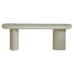Banc d'appoint et buffet « Layer Stone » en plâtre de chaux par Plature