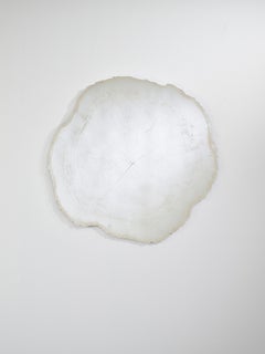 Juego de 2 espejos Arbo Ice, con marco en acabado blanco esmerilado, de Deknudt Mirrors