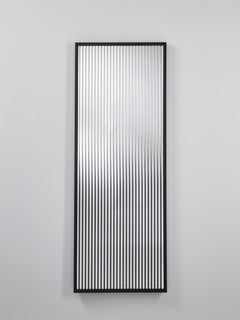 Attitude Mirror with Black Solid Oak Frame by Deknudt Mirrors