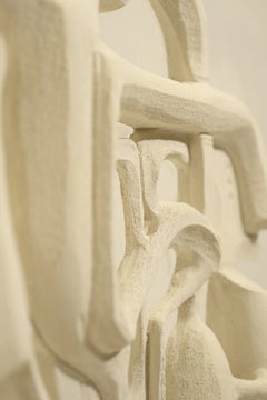 Ivory Clay & Lucite Frame Mini Mural by Olivia Cognet