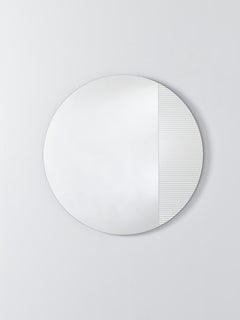Cord Flutes L Contemporary Wall Mirror by Deknudt Mirrors