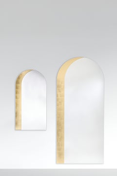 2er-Set „Gallery L & S“-Wandspiegel mit Blattgold-Finish von Deknudt Mirrors