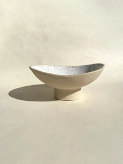 White Glaze & Ivory Clay Bowl by Olivia Cognet