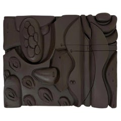 Black Clay Mini Mural by Olivia Cognet