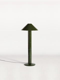 Lampe sur pied Arcy en pierre de lave émaillée, par Mercoeur