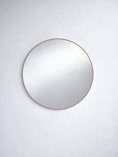 Hoop Bronze M Wall Mirror with Bronze Metal Frame by Deknudt Mirrors