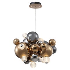 Collection « Molecole » : lustre en métal et verre, NCS 323/9, par JAGO