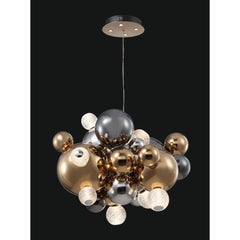 Collection « Molecole » : lustre en métal et verre, NCS 323/9, par JAGO