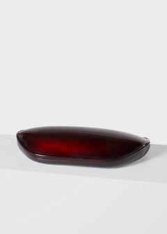 Ondine Large Lacquered Red Box Sculpture by Mercoeur