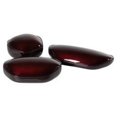 Set of 3 Ondine Lacquered Box Sculptures by Mercoeur