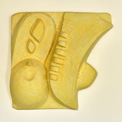 Mini mural «Esmalte amarillo y arcilla marfil», de Olivia Cognet